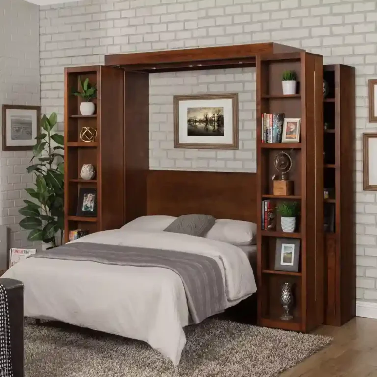bookcase wall bed